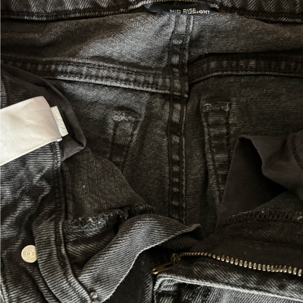 Aeropostale Men's Dark Gray Slim Straight Jeans